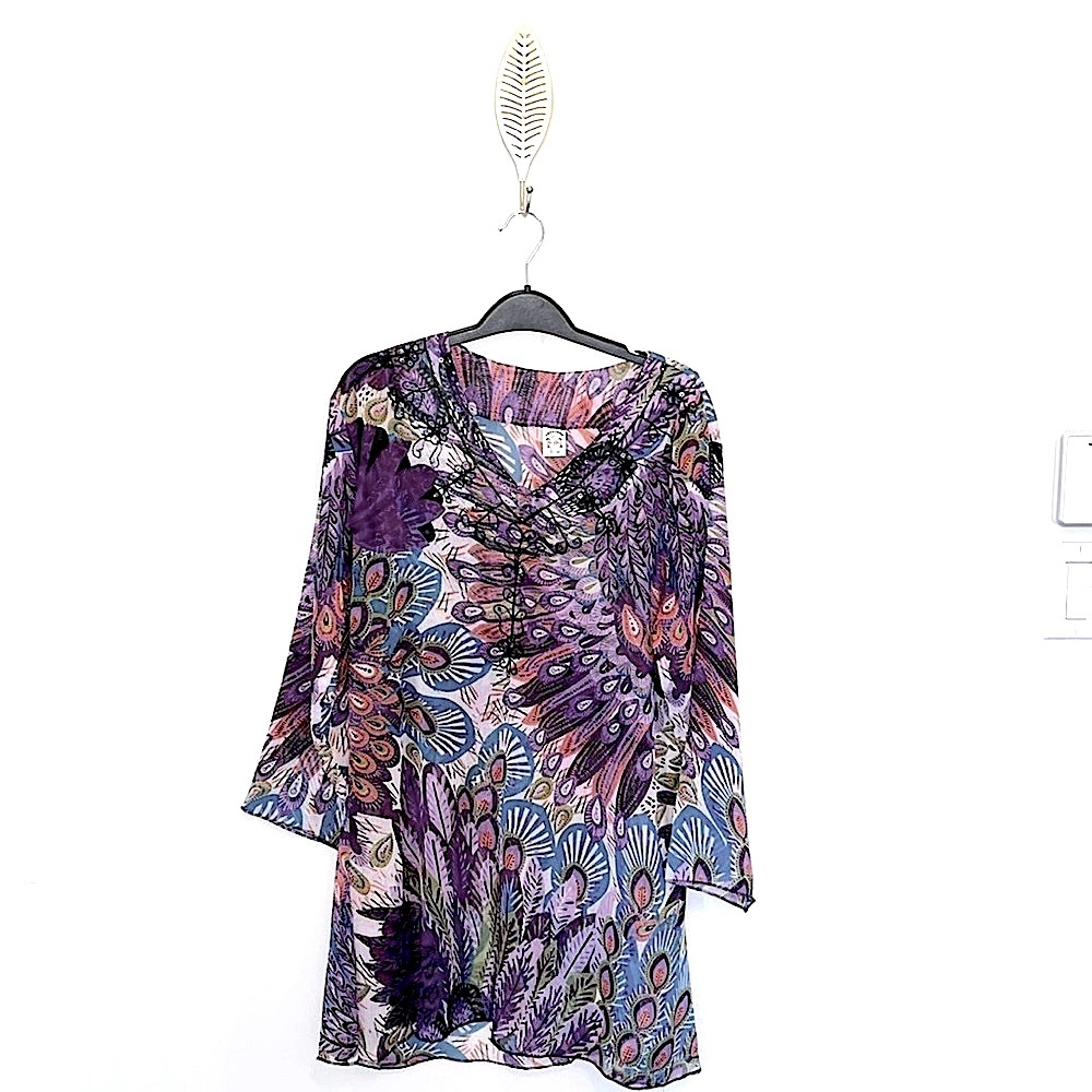 💜Creations Bathing Suit Coverup with Embroidery